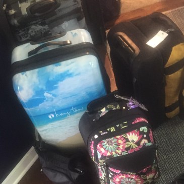 Luggage ready to go to Dublin